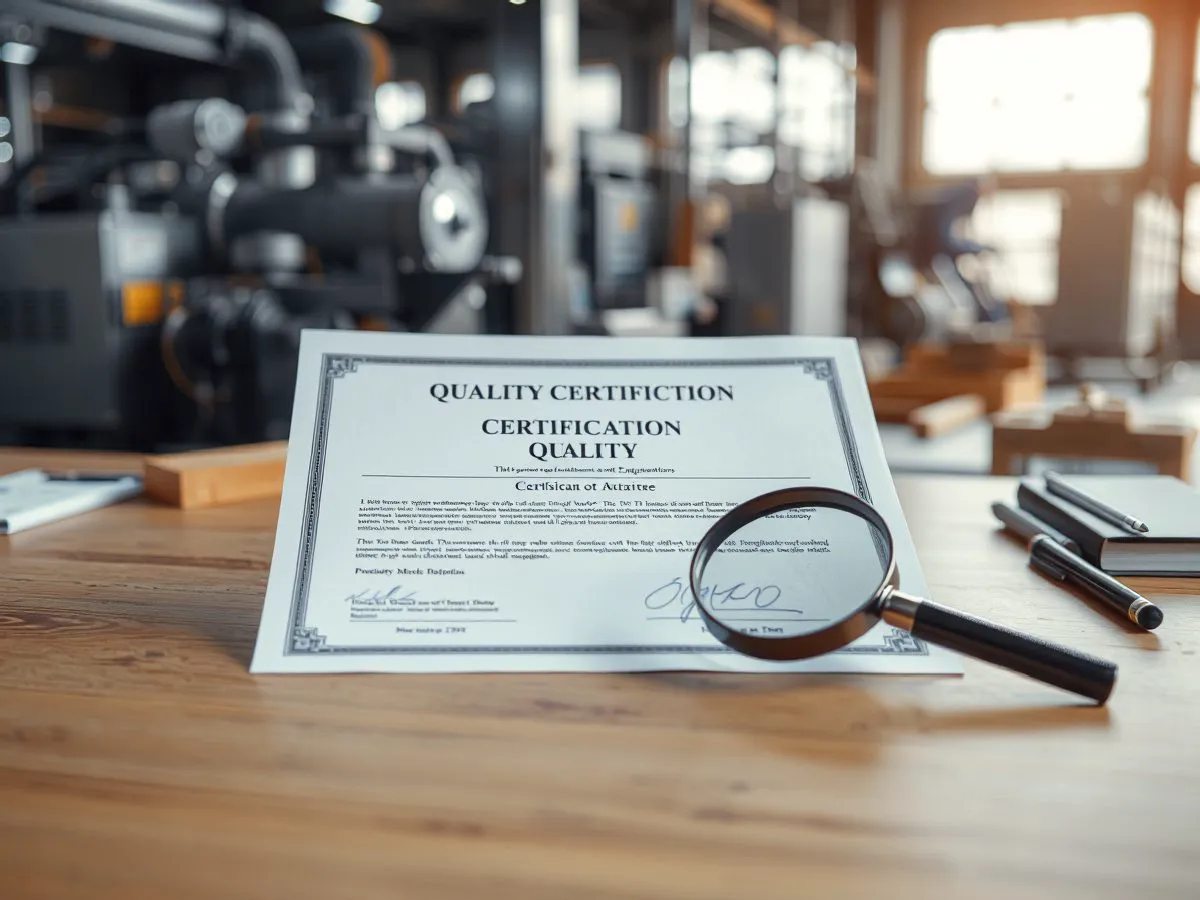 ISO 9001质量管理体系认证证书展示